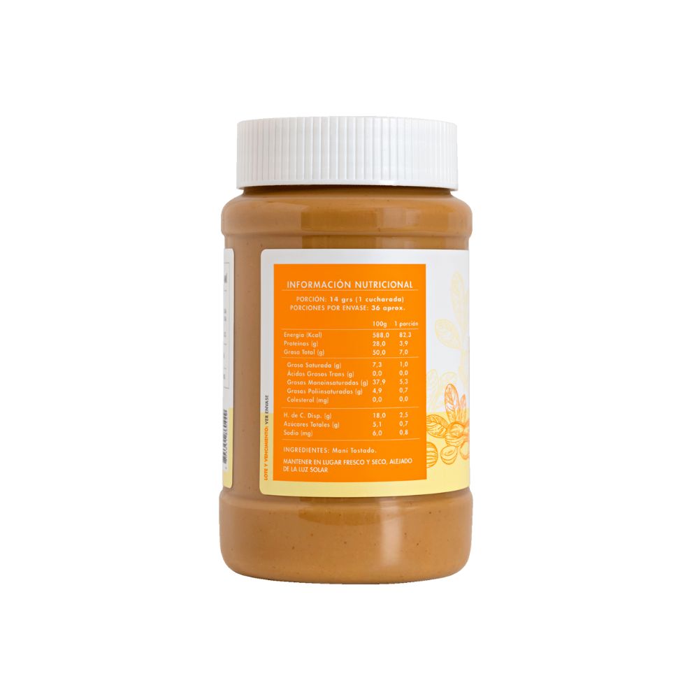 MANTEQUILLA DE MANI MANARE 500GR