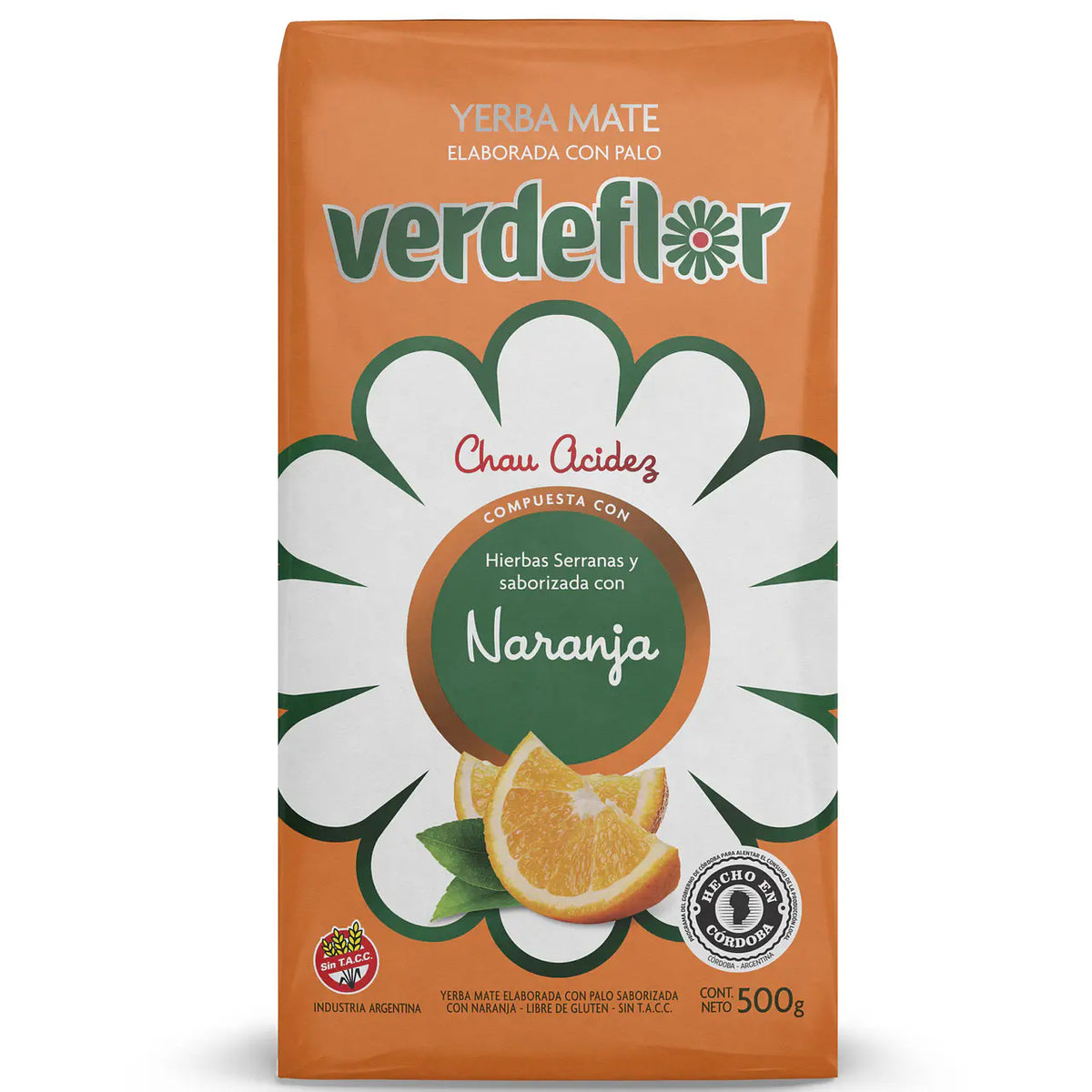 YERBA MATE VERDEFLOR NARANJA 500GR