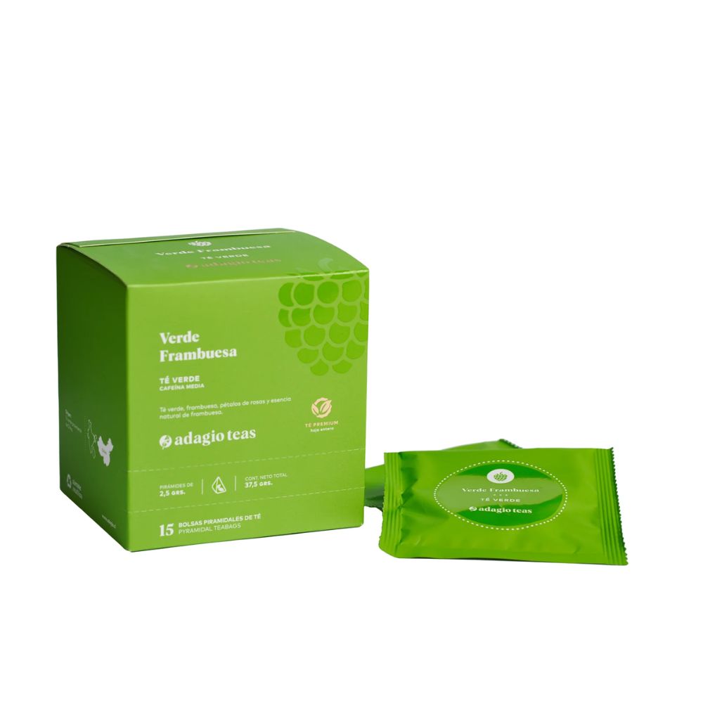 TE VERDE FRAMBUESA ADAGIO 15 BOLSAS