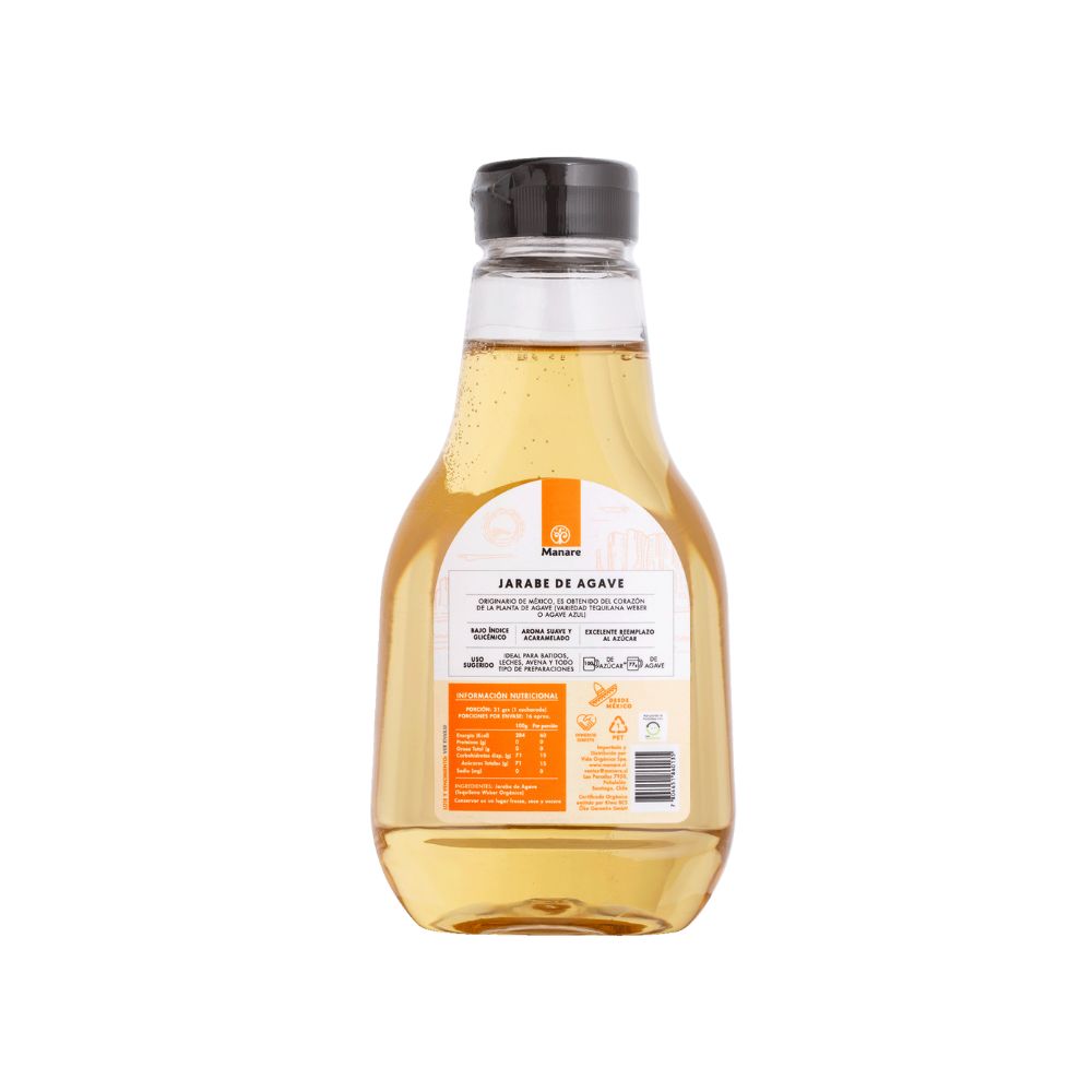 JARABE DE AGAVE MANARE 330GR