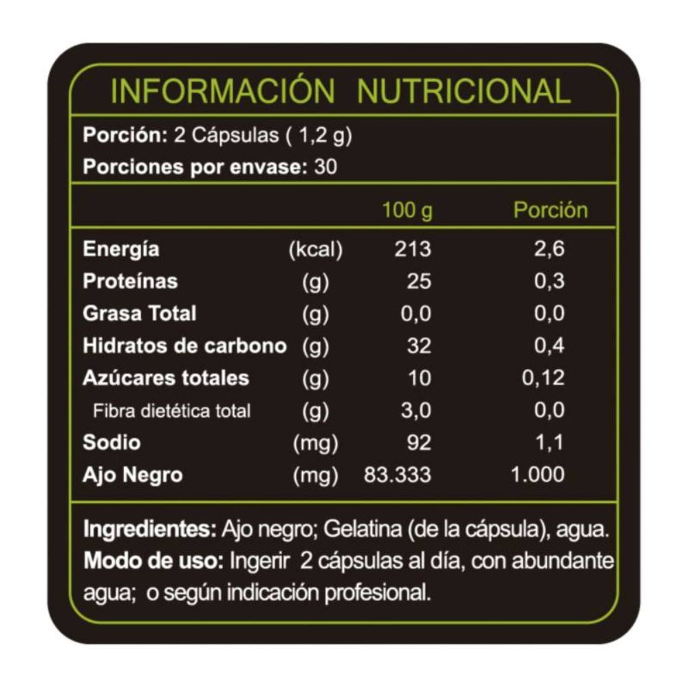 AJO NEGRO FNL 60 CAPSULAS