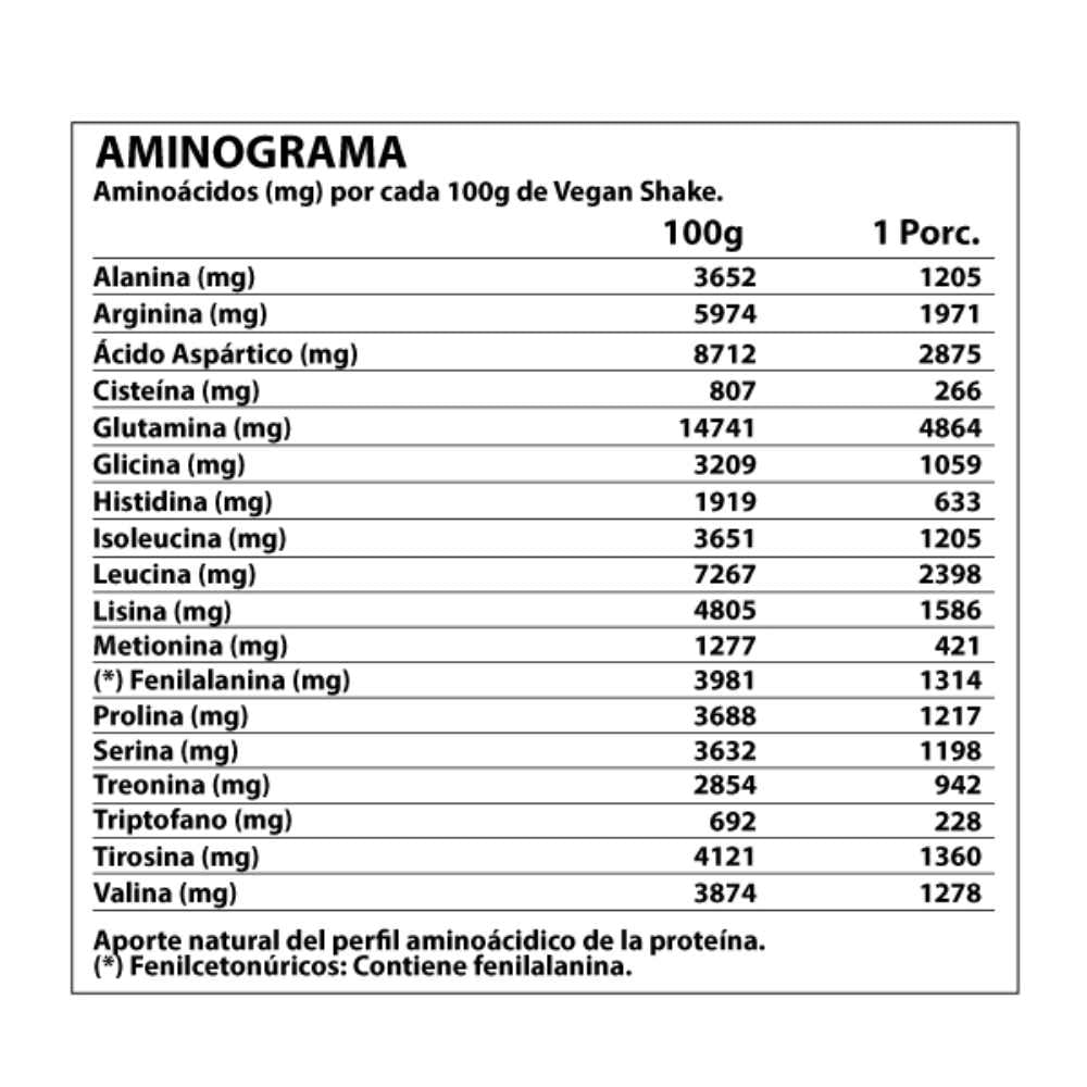 PROTEINA VEGAN SHAKE CHOCOLATE 1KG