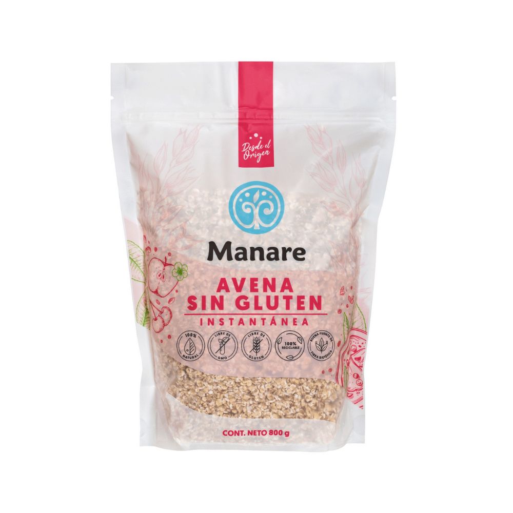 AVENA INSTANTANEA SIN GLUTEN MANARE 800GR