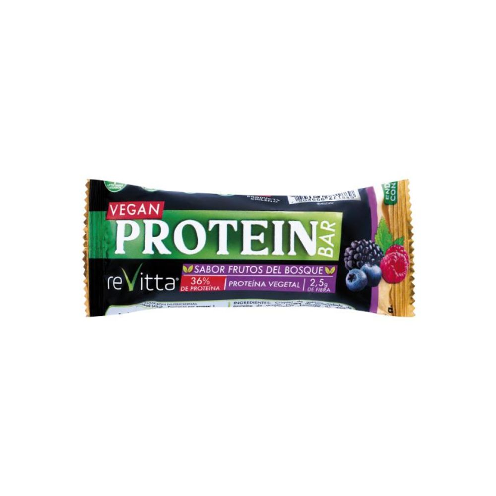 BARRA DE PROTEINA FRUTOS DEL BOSQUE REVITTA 45GR