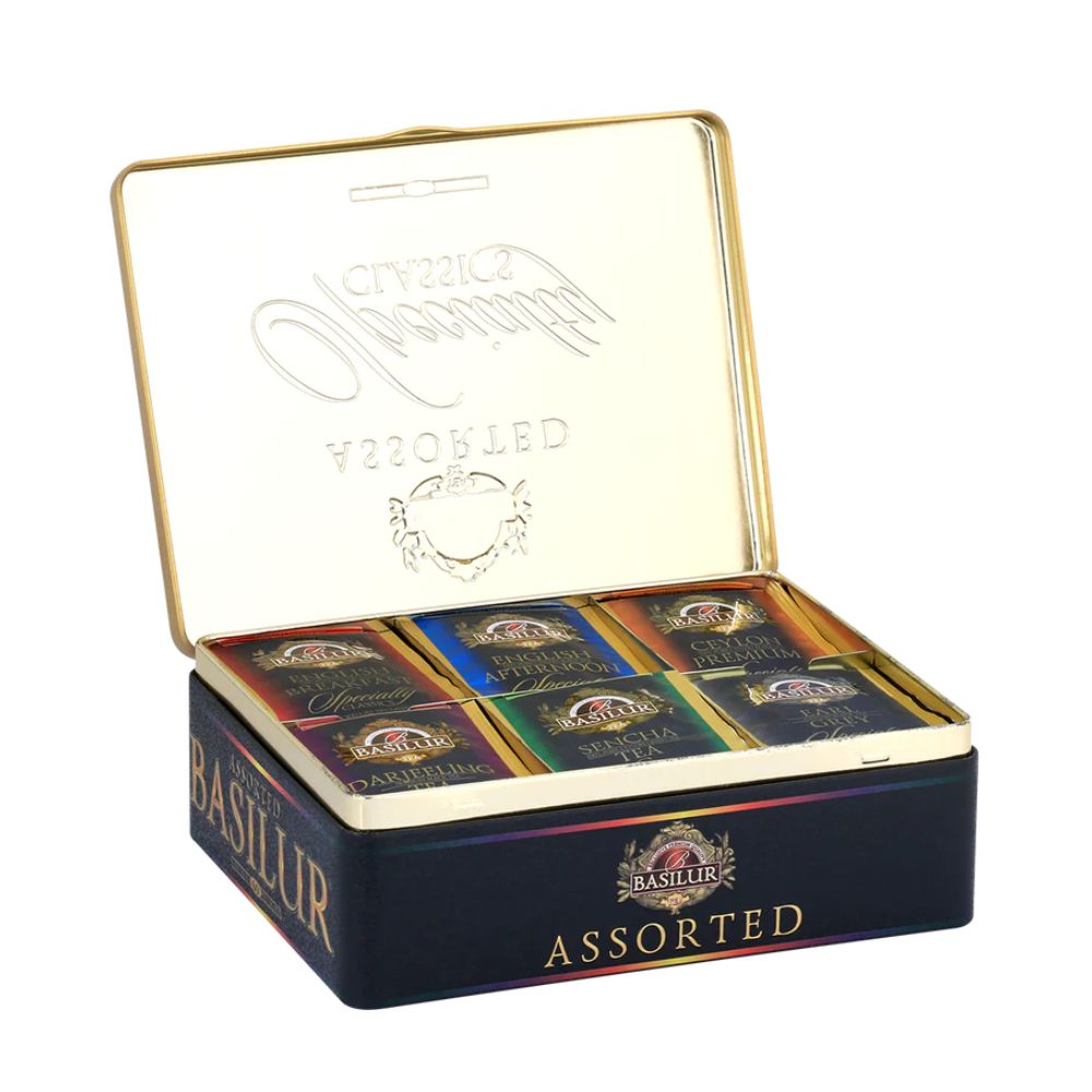 CAJA METALICA VARIEDAD CLASICOS BASILUR 60 BOLSAS