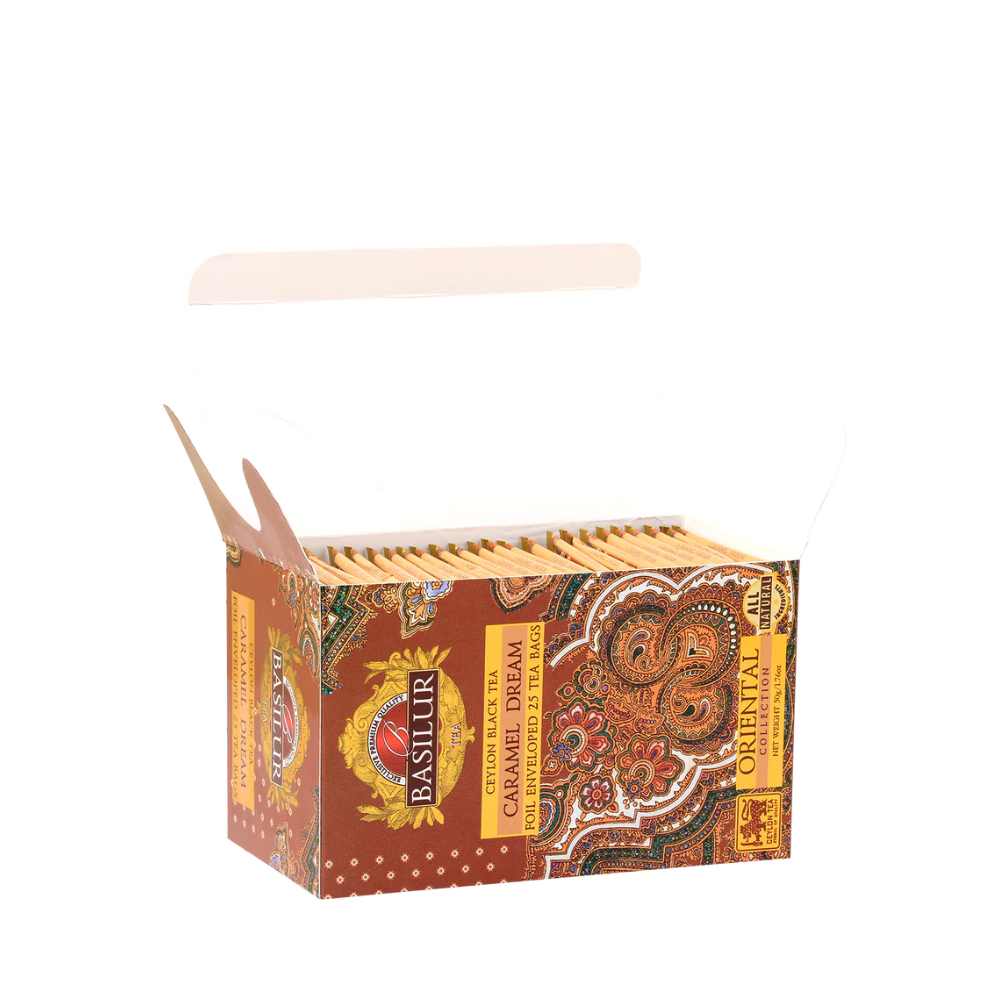 CAJA CARAMEL DREAM BASILUR 25 BOLSAS