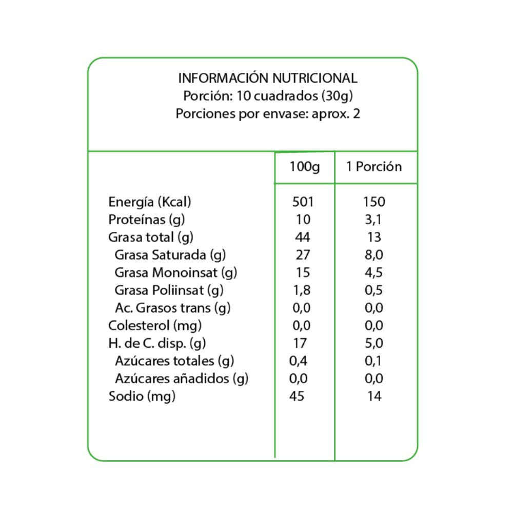 CHOCOLATE 85% CACAO EN LINEA 50GR