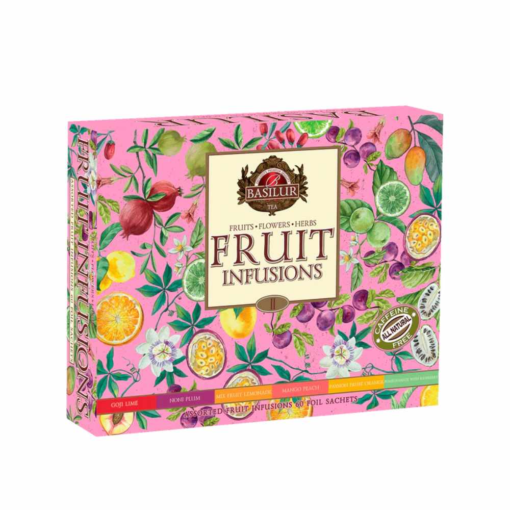 CAJA COLECCION FRUIT INFUSIONS BASILUR 60 BOLSAS