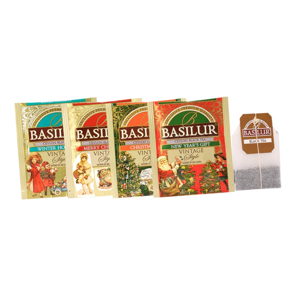 CAJA VINTAGE STYLE BASILUR 40 BOLSAS