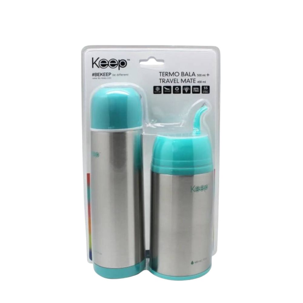 PACK MATE TRAVEL 400ML + TERMO BALA 500ML KEEP