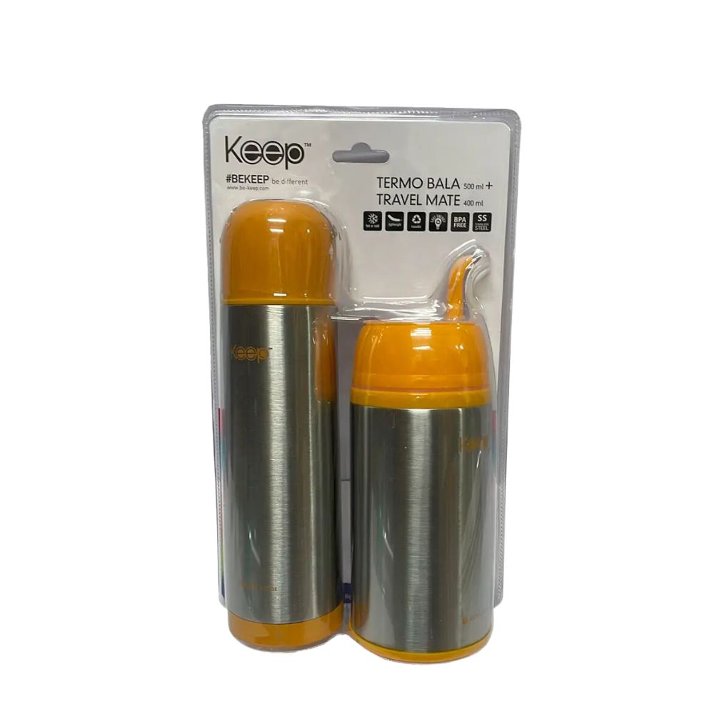 PACK MATE TRAVEL 400ML + TERMO BALA 500ML KEEP