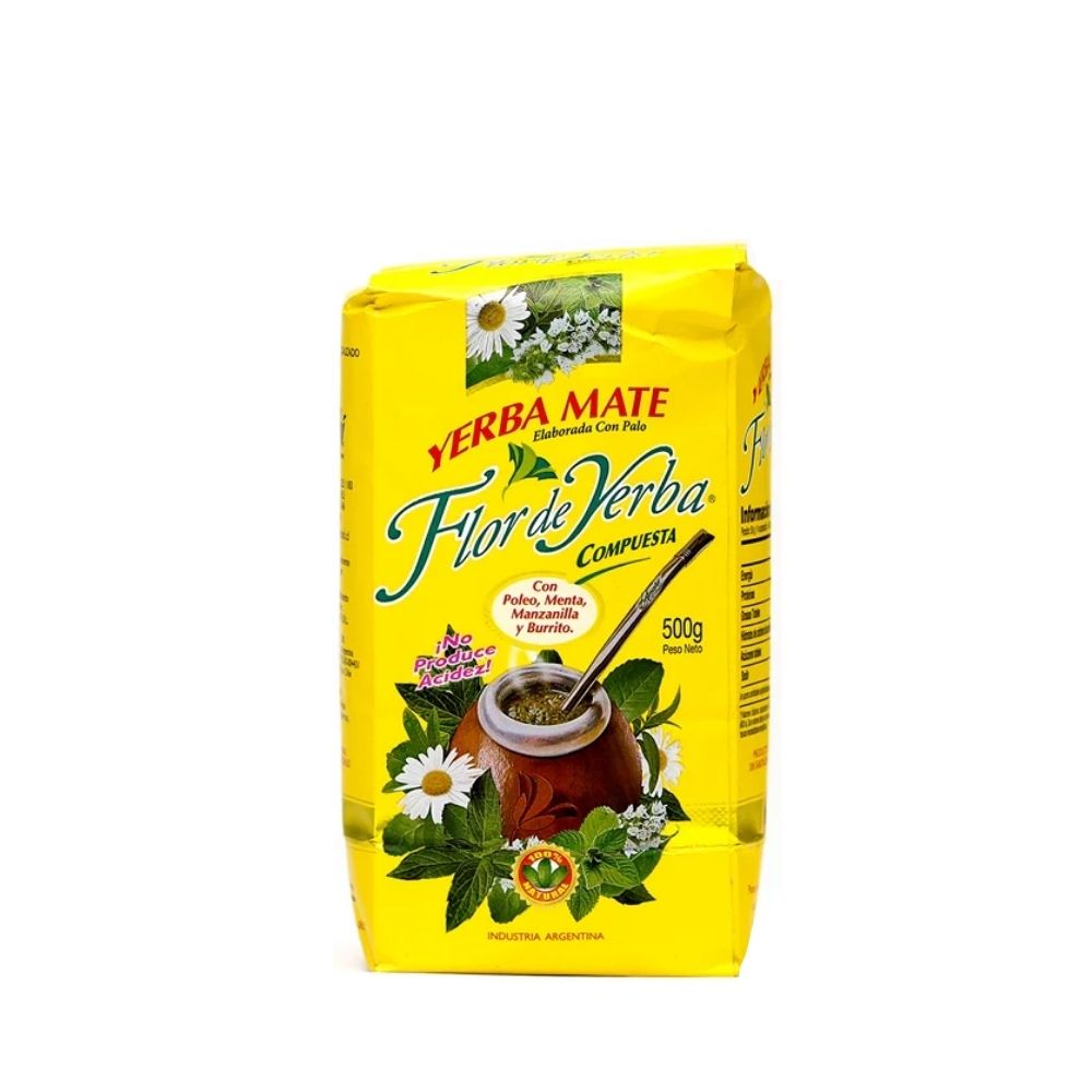 YERBA MATE COMPUESTA AMARILLA FLOR DE YERBA 500GR