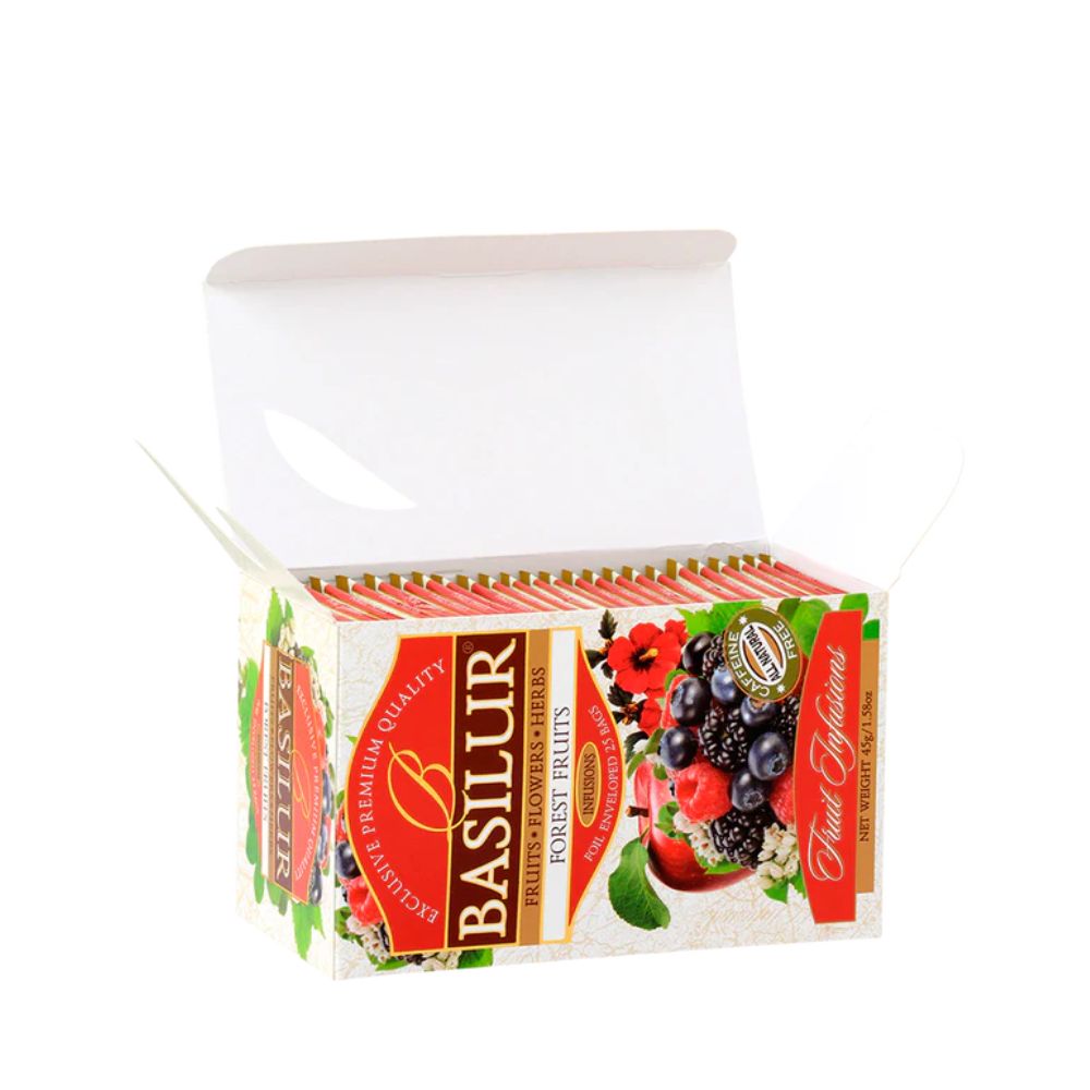 CAJA FOREST FRUITS BASILUR 25 BOLSAS