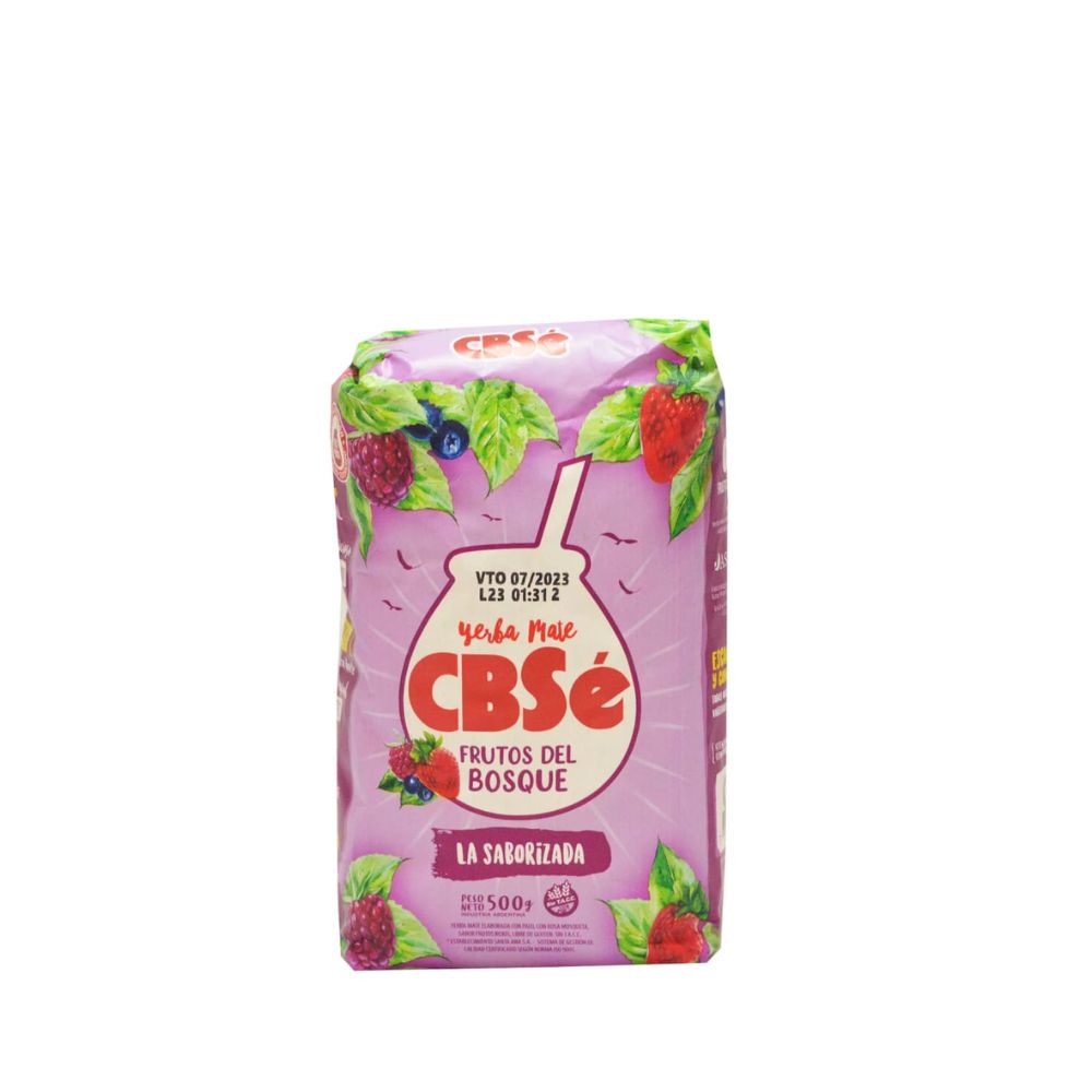 YERBA MATE FRUTOS DEL BOSQUE CBSE 500GR