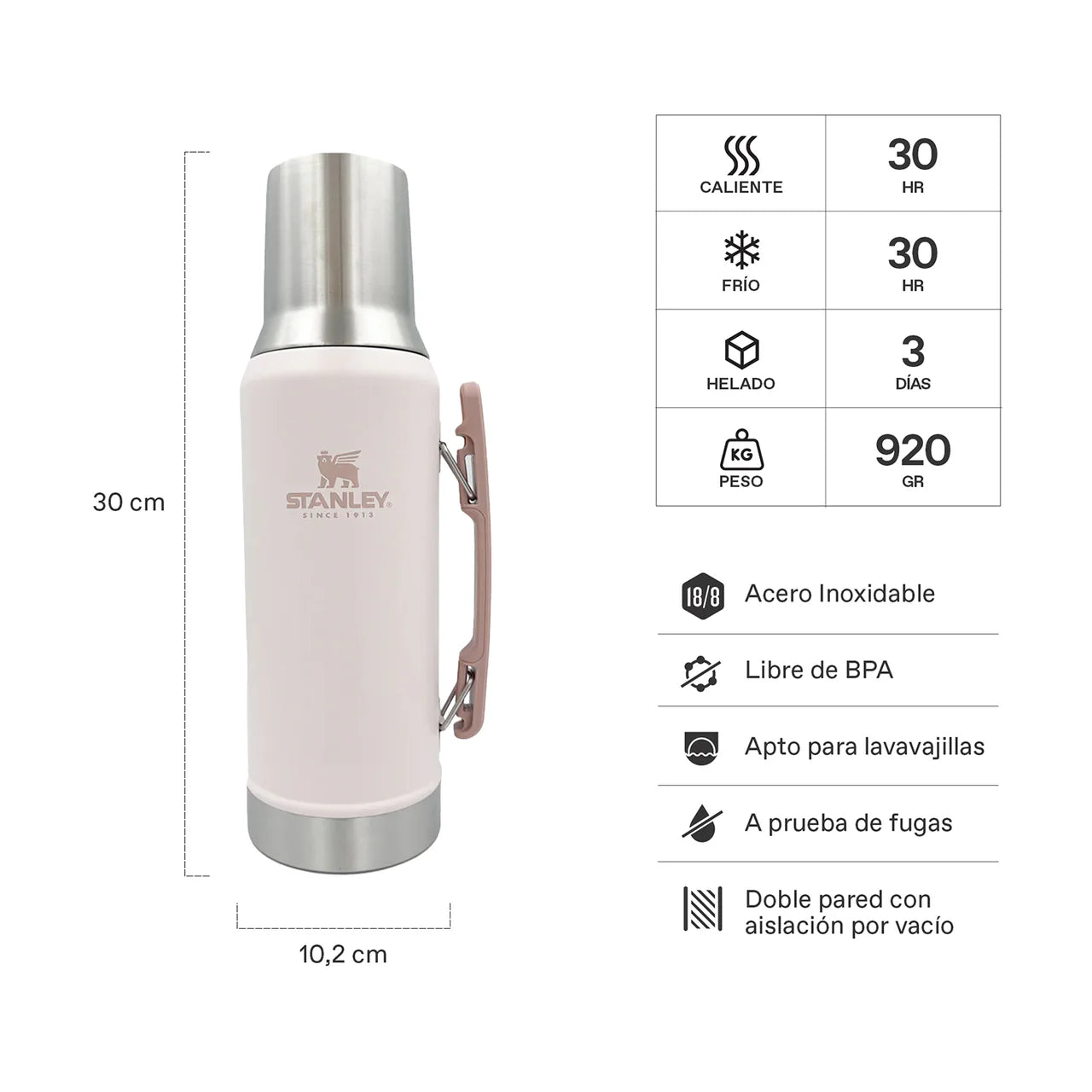 TERMO SYSTEM CLASSIC 1.2L ROSE QUARTZ STANLEY