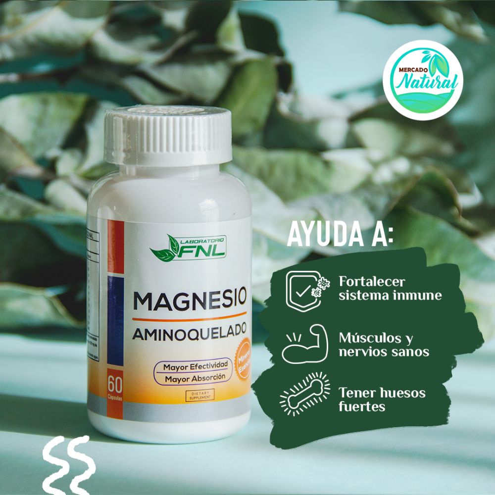 MAGNESIO QUELADO FNL 60 CAPSULAS