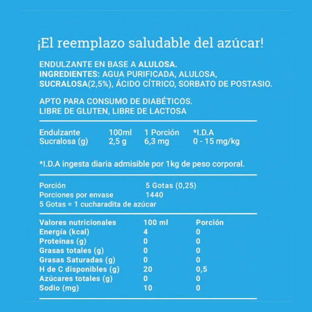 ALULOSA LIQUIDA ALUSWEET 180ML