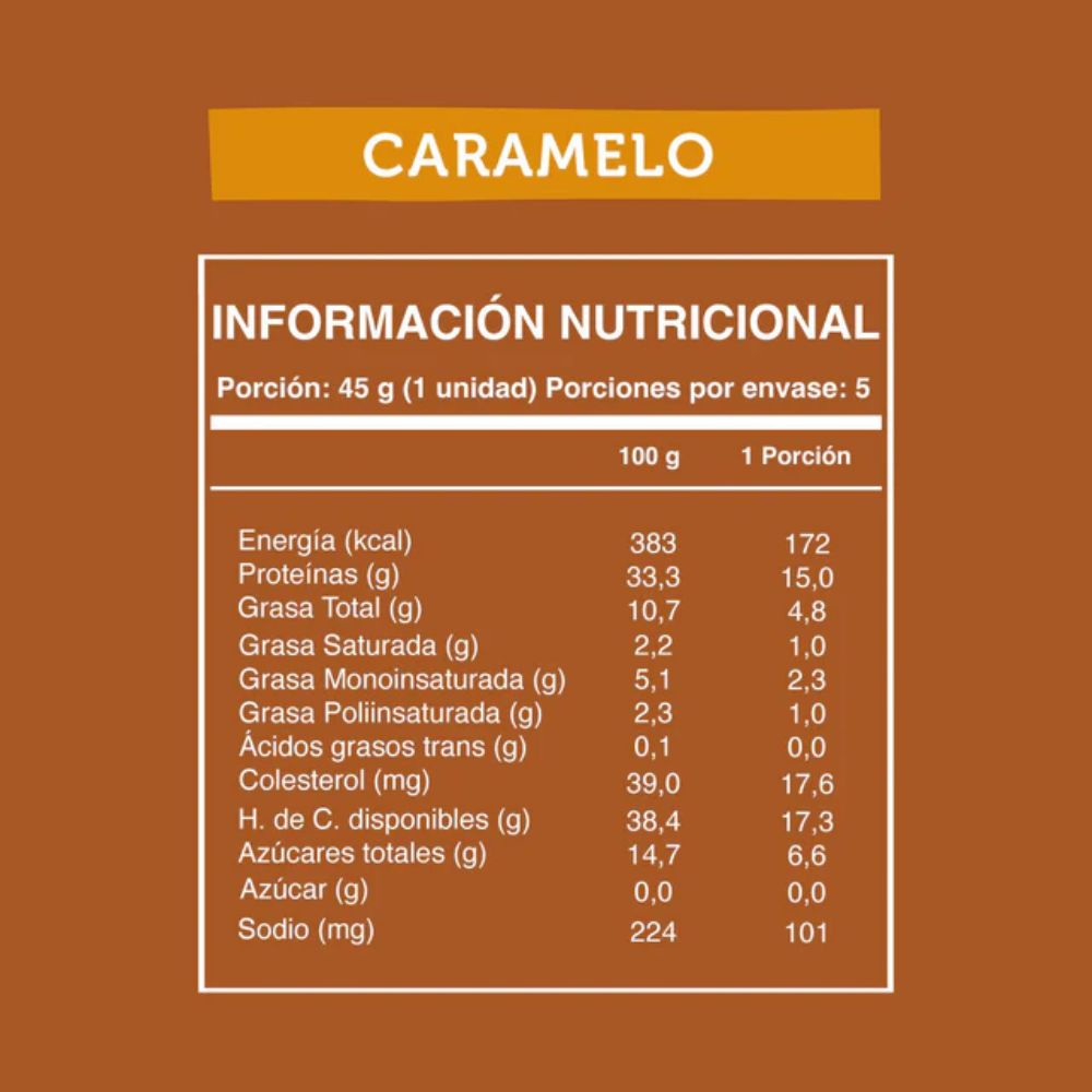 BARRA PROTEIN CARAMELO WILD PROTEIN 5 UNIDADES