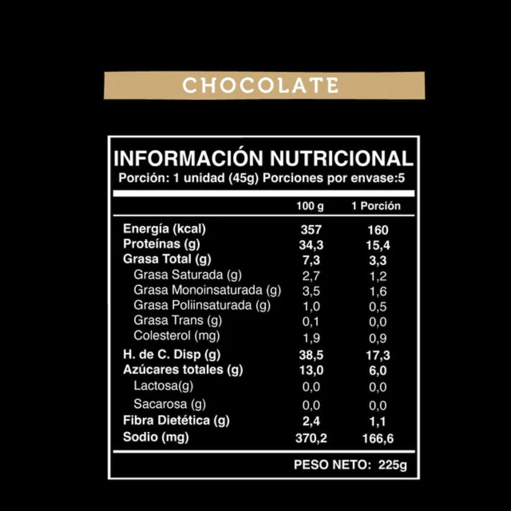 BARRA PROTEINA CHOCOLATE WILD PROTEIN 5 UNIDADES