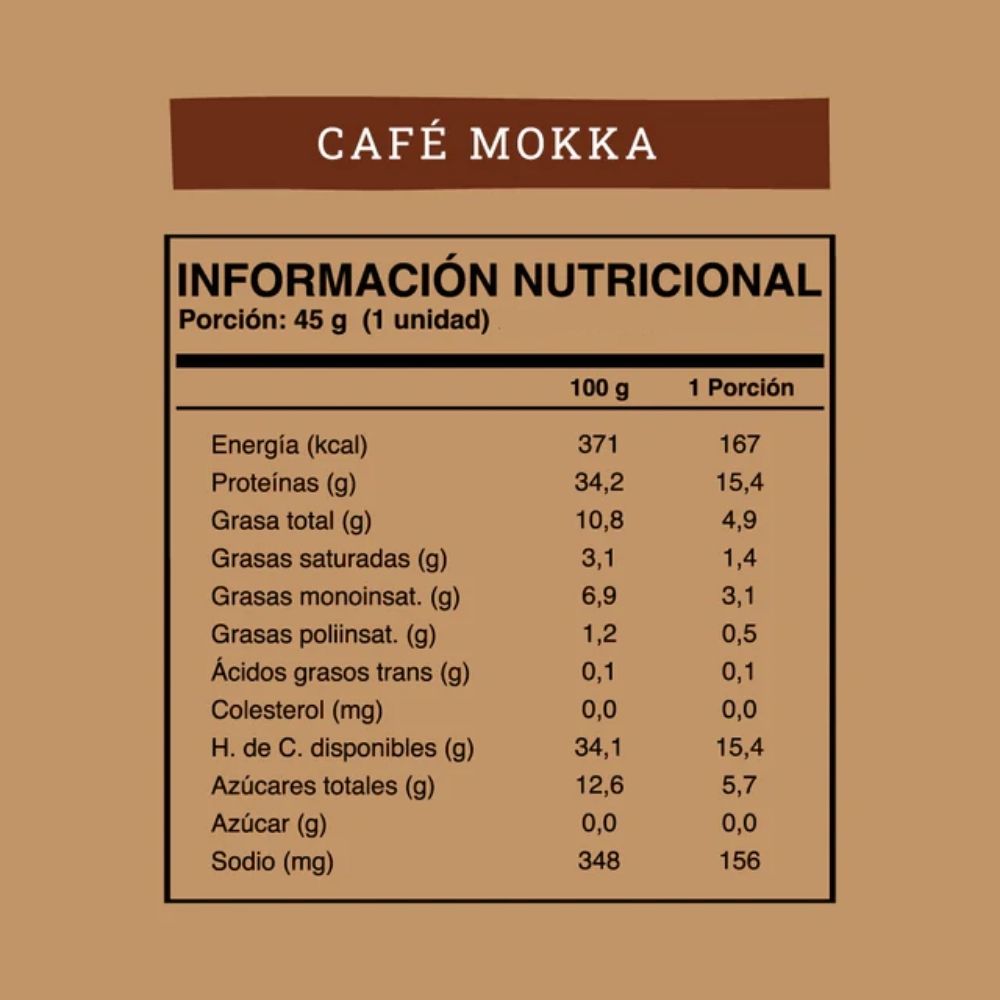 BARRA PROTEINA CAFÉ MOKKA WILD PROTEIN UNIDAD/16UND