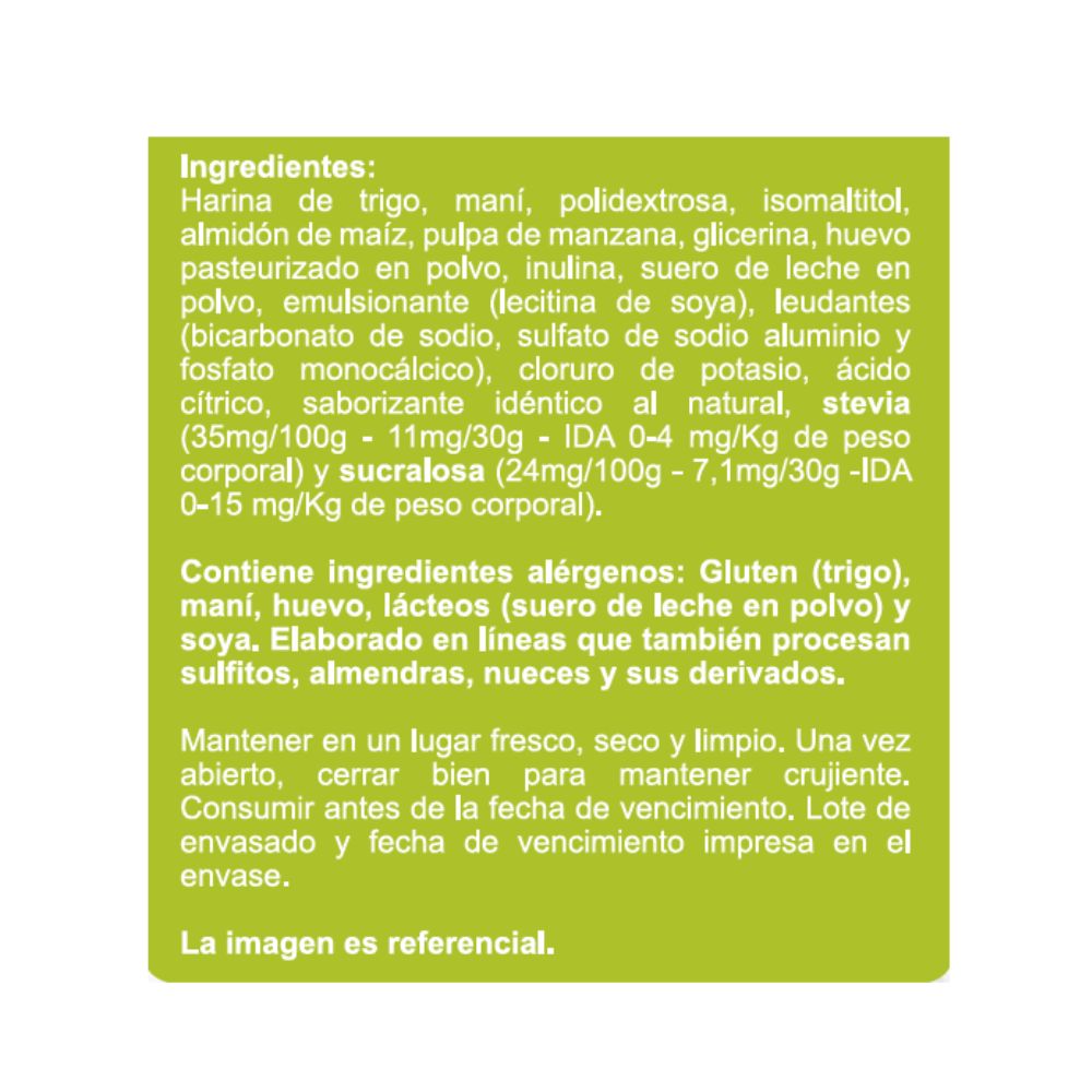 GALLETAS SIN AZÚCAR LIMON EN LINEA 120GR