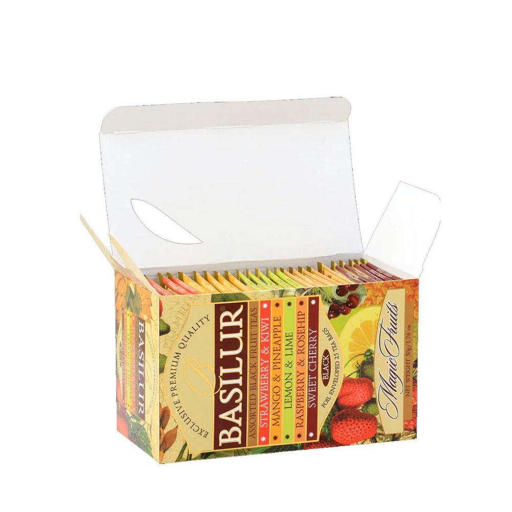 CAJA MAGIC FRUITS ASSORTED BASILUR 25 BOLSAS