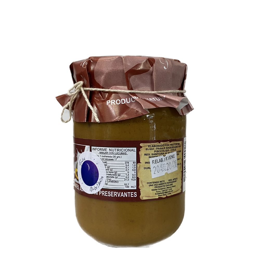 MANJAR ARTESANAL LUCUMA FRUTOS DE ELQUI 500GR