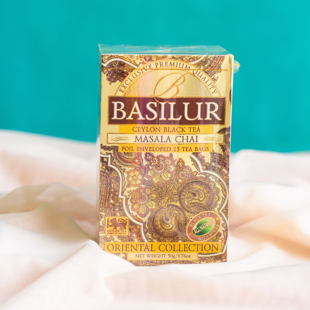 CAJA MASALA CHAI BASILUR 25 BOLSAS