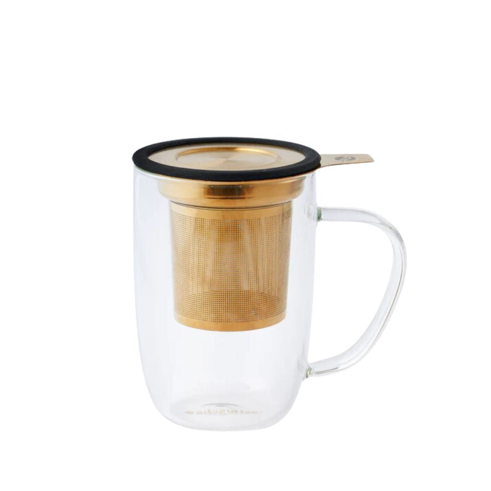 MUG BHORO NEGRO DORADO ADAGIO TEAS 470ML