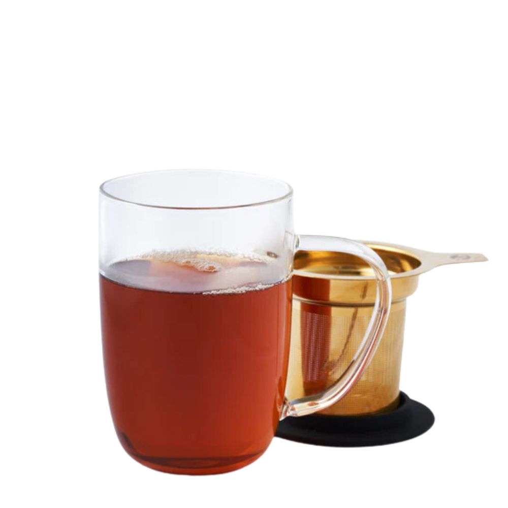 MUG BHORO NEGRO DORADO ADAGIO TEAS 470ML
