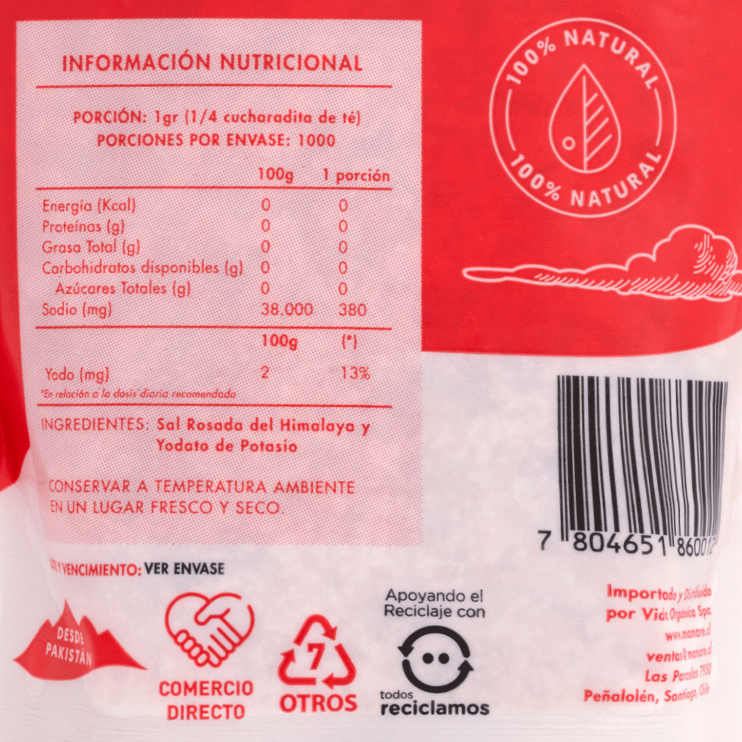 SAL ROSADA GRUESA MANARE 1KL