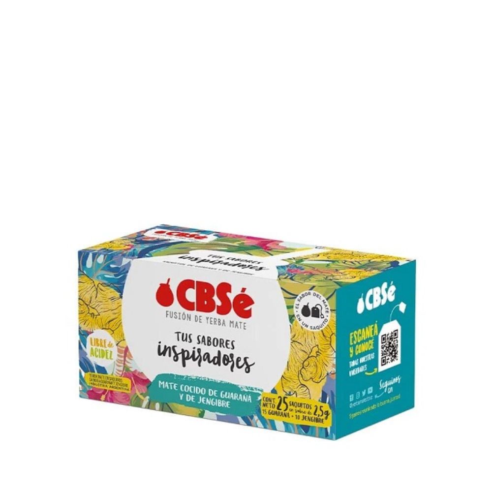 YERBA MATE COCIDO SABORES INSPIRADORES CBSE 25UND