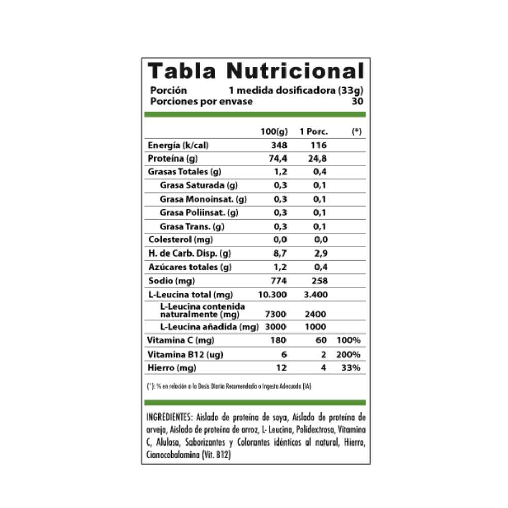 PROTEINA VEGAN SHAKE CHOCOLATE 1KG
