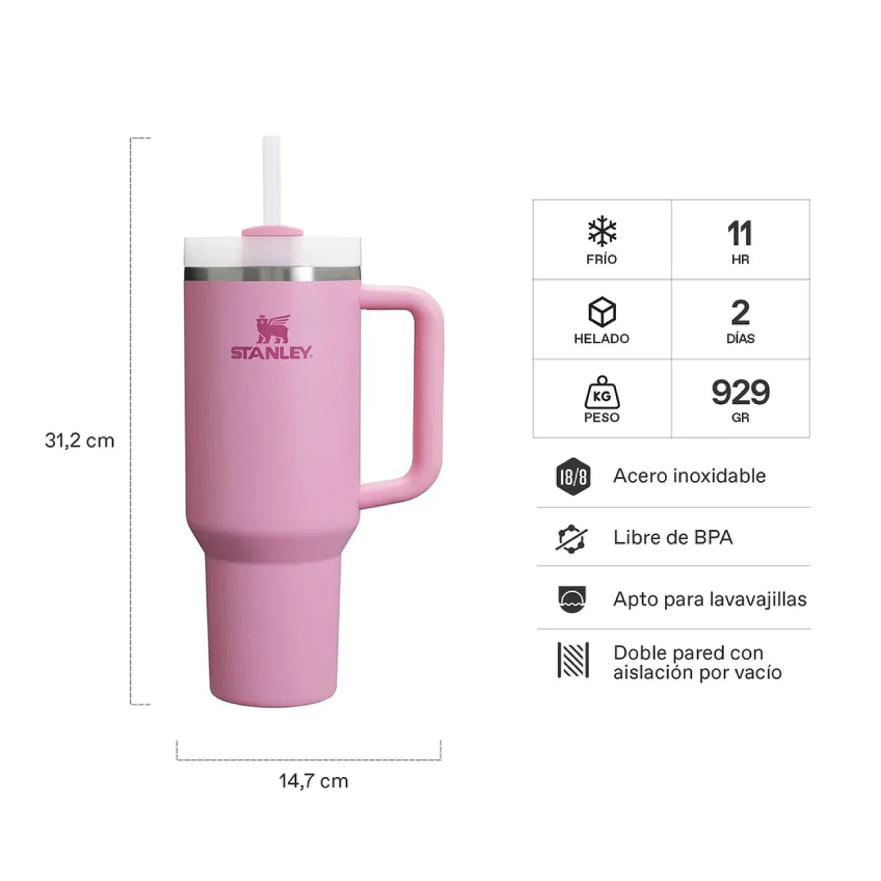 TRAVEL MUG QUENCHER H2.0 ADVENTURE PEONY 1.18 LT