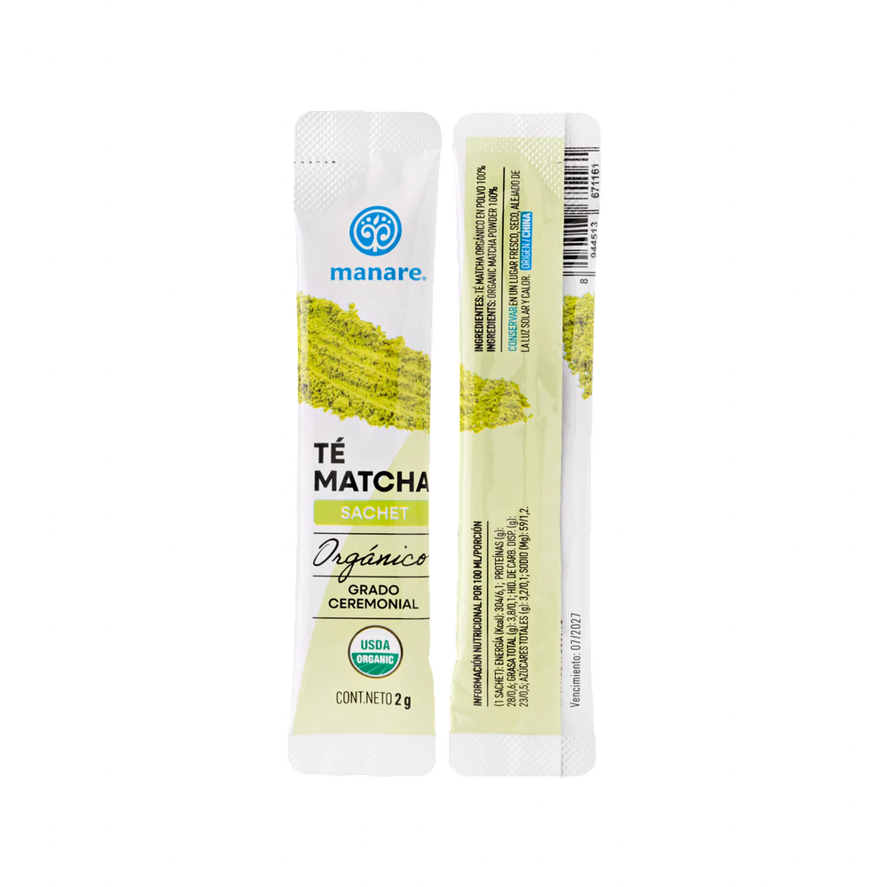 MATCHA SACHET ORGANICO 50GR MANARE
