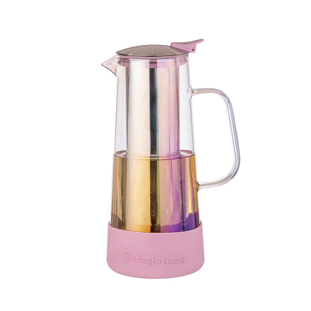 TEA MAKER SILICONA PINK IRIDISCENTE 1.3L ADAGIO