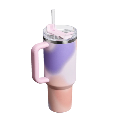 TRAVEL MUG QUENCHER H2.0 ADVENTURE ROSE PETAL MOTION 1.18 LT STANLEY