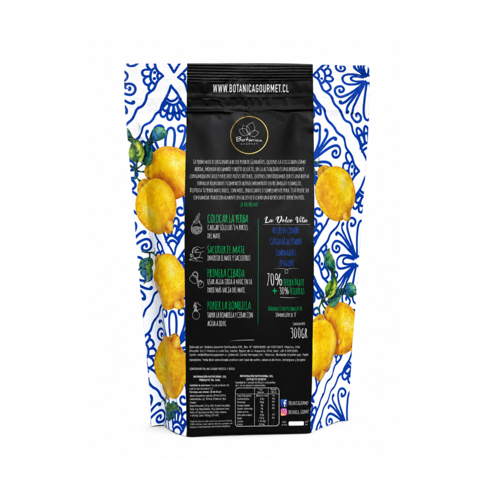 YERBA DOYPACK DOLCE VITA 300GR NEW BOTANICA