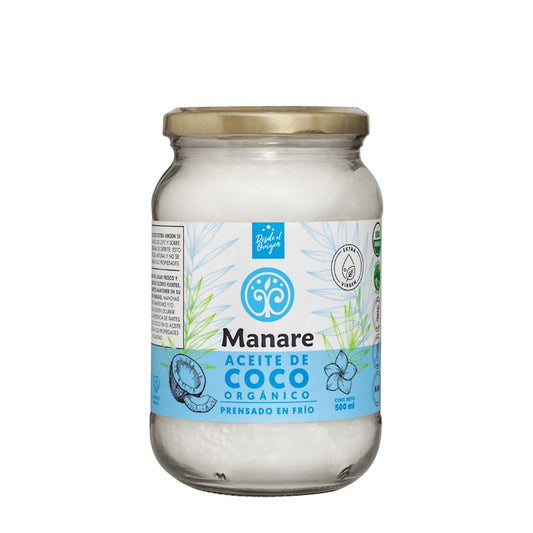 ACEITE DE COCO ORGANICO MANARE 500 ML