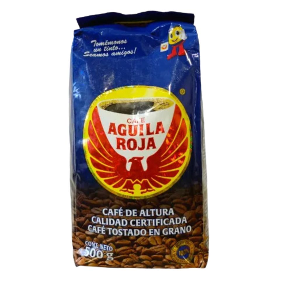 CAFE EN GRANO AGUILA ROJA 500GR