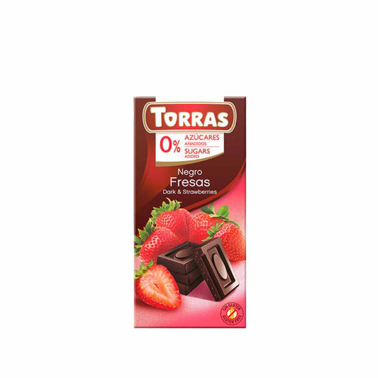 CHOCOLATE 52% CACAO FRESA TORRAS 75 GR