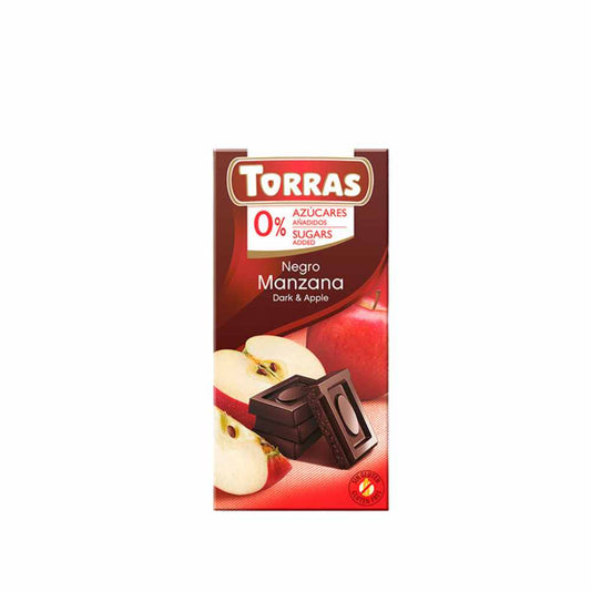 CHOCOLATE 52% CACAO MANZANA TORRAS 75 GR