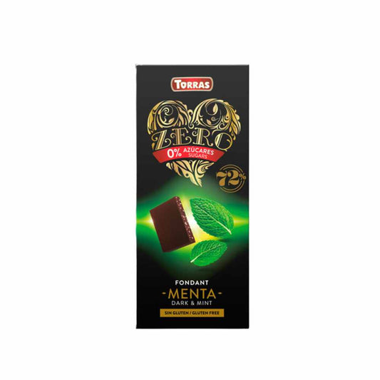 CHOCOLATE 72% CACAO MENTA TORRAS 100 GR