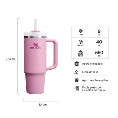 TRAVEL MUG QUENCHER H2.0 ADVENTURE PEONY 880ML