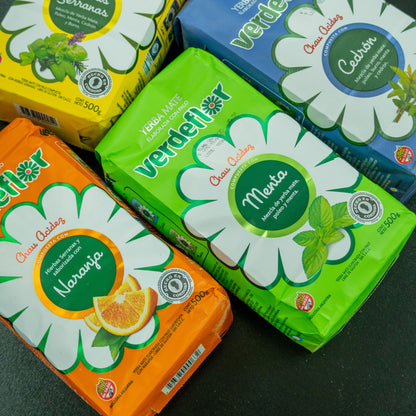 YERBA MATE VERDE FLOR MENTA 500 GR
