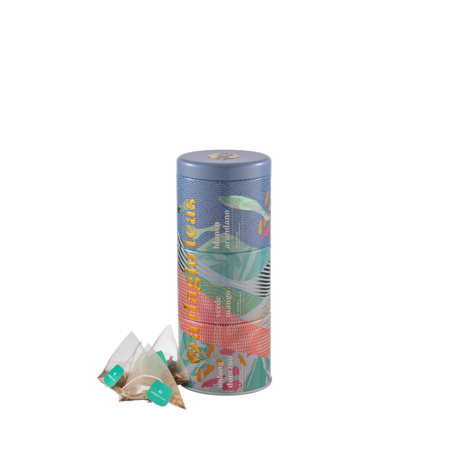 TRIPLE TIN COLORES 24 TEABAGS ADAGIO
