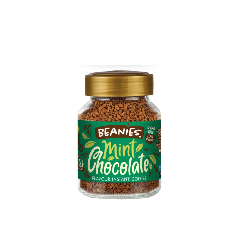 CAFÉ INSTANTANEO MENTA CHOCOLATE BEANIES 50GR