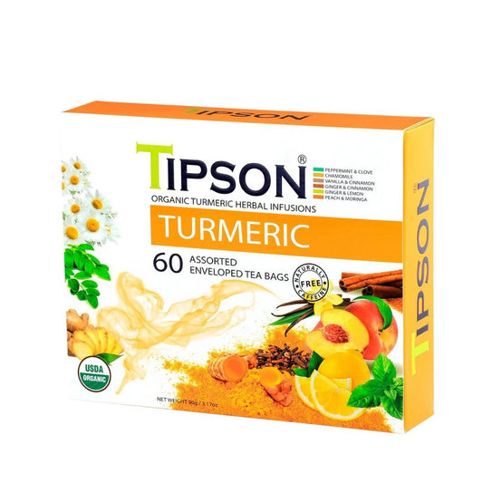 CAJA TIPSON TURMERIC BASILUR 60 BOLSAS