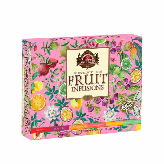 CAJA COLECCION FRUIT INFUSIONS BASILUR 60 BOLSAS