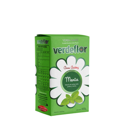YERBA MATE VERDE FLOR MENTA 500 GR